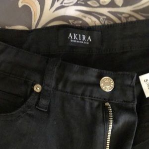 Akita wild thoughts high wasted rhinestone flare jeans
